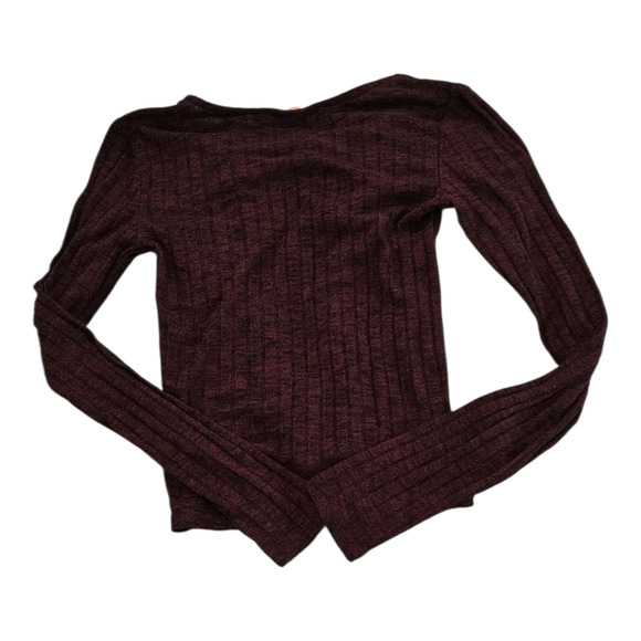 Cape Juby XS Burgundy Long Sleeve Sweater - Picture 5 of 8